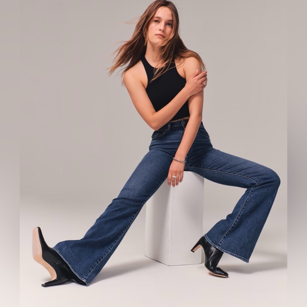Abercrombie & Fitch Ultra High Rise Flare Jeans